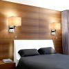 Indoor Wall Lamp LED Bedside Reading Wall Light Fixture, Modern Square Wall Sconces with 1x E27 Socket, Living Room Wall Lights, Corridor Wall Lamp with Switches, for Home and Hotel view 2