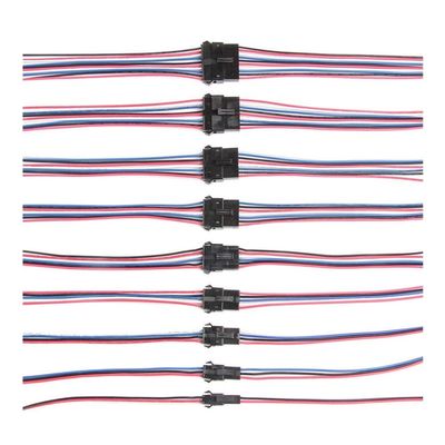 Connect Plug Connector 10/5 Pairs JST SM 2.54mm Connector 2pin / 3pin / 4pin / 5pin /6pin/7pin/8pin/9pin Male And Female Pin Connector Set (Color : 10 pairs 2pin)