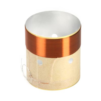 Jutagoss Woofer Voice Coil 2 Layers White Aluminum Sound Film Copper Wire Coil, Diameter 25.5mm 1" Height 32mm/1.26 inch, 2 Pcs