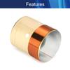 Jutagoss Woofer Voice Coil 2 Layers White Aluminum Sound Film Copper Wire Coil, Diameter 25.5mm 1" Height 32mm/1.26 inch, 2 Pcs view 3