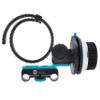 foto4easy Follow Focus with A/B Hard Stops and Gear Ring Belt for Sony Canon Nikon DSLR Camera Blackmagic BMPCC 4K Video Camera,Fits 15mm Rod Rail System view 2