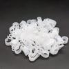mankk 50PCS 1/2 Inch Rope Light Clips P-Style Mounting Clips Plastic Cable Clamps with Compatible Stainless Steel Pan Head Phillips Screws for Wire Management M-030-W-LS view 2