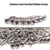 mankk 50PCS 1/2 Inch Rope Light Clips P-Style Mounting Clips Plastic Cable Clamps with Compatible Stainless Steel Pan Head Phillips Screws for Wire Management M-030-W-LS view 3