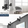 Dinghosen Wall/Ceiling Mount Bracket for UB-20 Series II ST535 ST525 ST520 535III 525III CM520 Virtually Invisible 300 Lifestyle 600 SoundTouch JC-II AM6-V AM10-V AM10IV Black (Set of 4) view 3