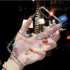 LCHDA Bling Diamond Case for Samsung Galaxy S21 FE 5G, Glitter Clear Crystal Shining Bright Diamonds Luxury Sparkle Transparent Rhinestone Bumper Women Girls Protective Phone Case Cover - Bow-Knot view 4
