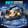 W-KING 90W Max Bluetooth Speaker, IPX6 Waterproof Portable Speakers Wireless Bluetooth, 50W Deep Bass Loud Outdoor Speaker with 40H Playtime/Stereo Pairing/TF Card/AUX/NFC for Home Party,Camping,Beach view 2
