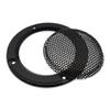 2 Pcs for 2 Inch Speaker Grill Cover 2" Car Audio Tweeter Decorative Circle Metal Mesh Grille Protection Net (Black Frame) view 4