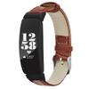 KangPlus Strap Compatible with Inspire/Inspire HR,Sport Leather Vintage Denim Style Replacement Wristband Casual Breathable Adjustable Band with Metal Buckle for Women Men - Brown view 1