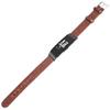 KangPlus Strap Compatible with Inspire/Inspire HR,Sport Leather Vintage Denim Style Replacement Wristband Casual Breathable Adjustable Band with Metal Buckle for Women Men - Brown view 4