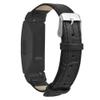 KangPlus Watch Band Compatible with Inspire/Inspire HR,Women Men Sport Leather Vintage Denim Style Replacement Wristband Casual Breathable Adjustable Band with Metal Buckle - Black view 3