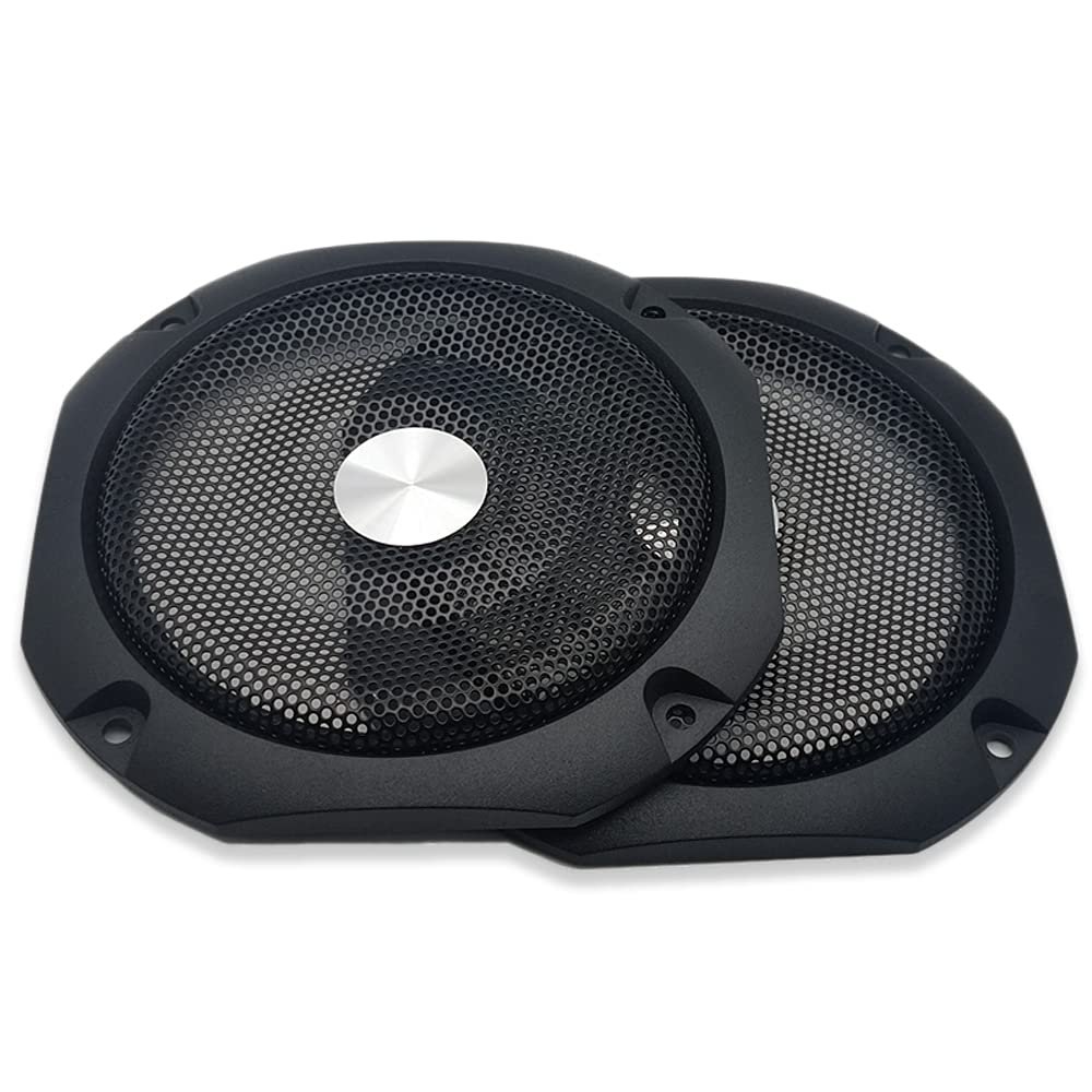 2 Pcs for 4 inch Speaker Grill Cover 4" High-Grade Car Audio Conversion Net Decorative Circle Metal Mesh Grille 120x120mm/4.72x4.72in
