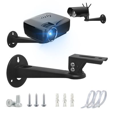 2-Be-Best Adjustable Projector Wall Mount, 7.87" Length 7.8 lbs Load 360 Rotation Stand for Video Projector Camera
