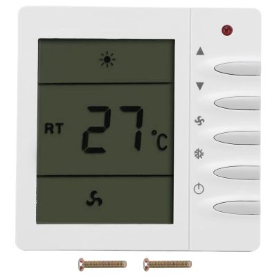 Thermostat, Easy To Use Elegant Appearance Air Conditioning Thermostat for Living Room for Bedroom