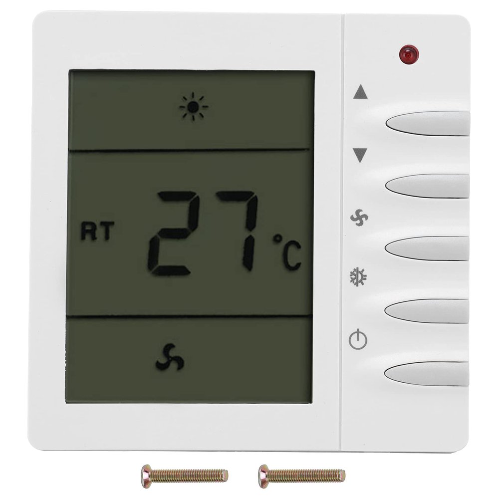 Thermostat, Easy To Use Elegant Appearance Air Conditioning Thermostat for Living Room for Bedroom