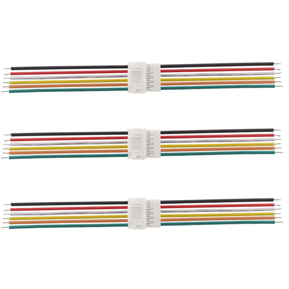 Connect Plug Connector 20CM JST PH 2.0 6Pin Micro Male Female Plug Jack Aerial Docking Terminals Wire Cables Connector JST-PH 2.0 20CM 1007-26AWG Cable (Package : 2pair)