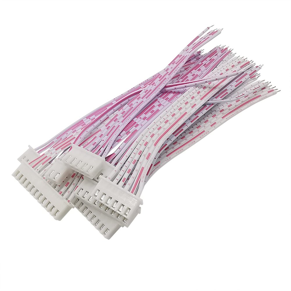 Connect Plug Connector 5Pcs XH2.54 Female Connector JST XH 2.54mm 2P 3/4/5/6/7/8/9/10/11/12 Pin Single Head Wire Cable Connectors Length 10/20/30CM (Color : 10cm, Pins : 5P)