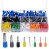 Connect Plug Connector 1 set Crimp Tool Kit 800pcs Insulated Cable Wire Terminal Connectors + Hand Ferrule Crimper Plier with Plastic Case view 3