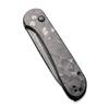 CIVIVI Pocket Folding Knife with 3.47" Damascus Blade Marble Carbon Fiber Handle, Button Lock Elementum Knife for EDC C2103DS-3 view 4