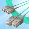 10Gtek Fiber Patch Cable - SC to SC OM3 10Gb/Gigabit Multi-Mode Jumper Duplex 50/125m LSZH Fiber Optic Cord, Aqua, 10-Meter(32.8ft) view 1