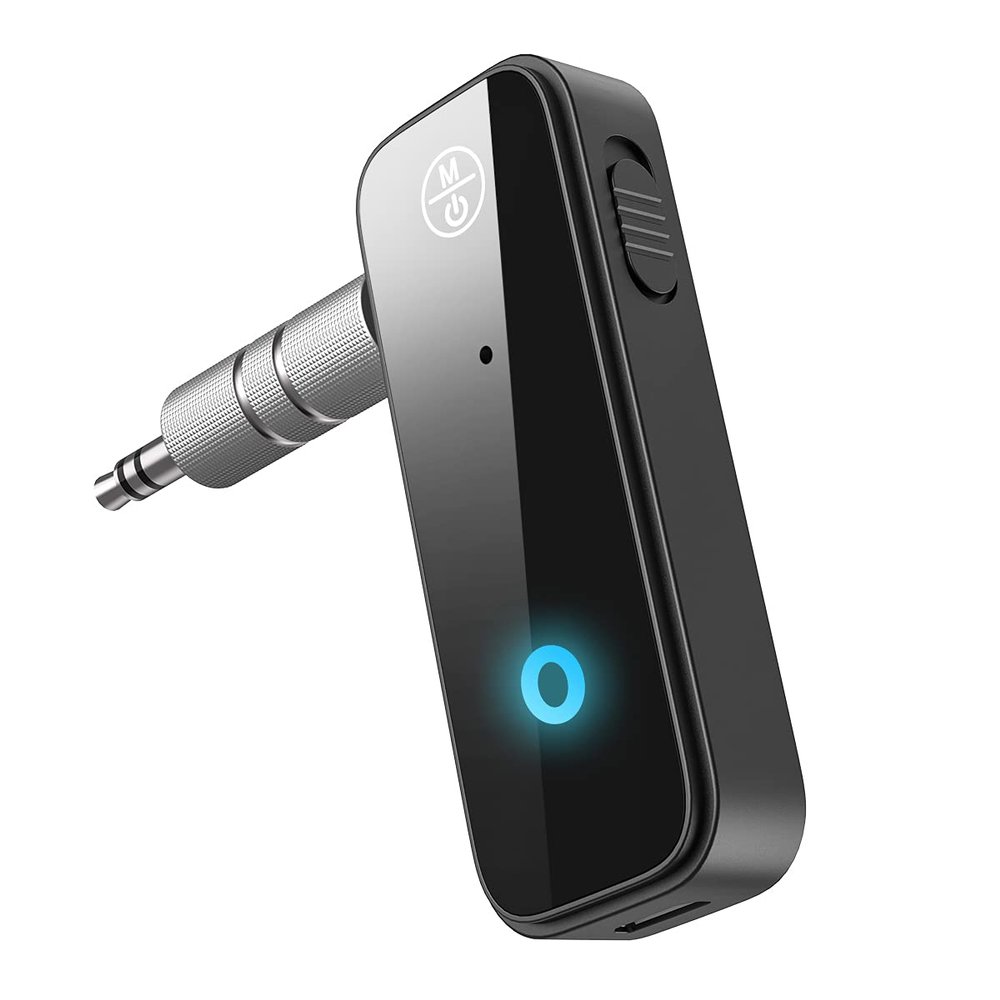 JXTZ Aux Bluetooth 5.3 Adapter for Car, 2 in 1 Wireless Bluetooth Transmitter and Receiver for Headphones Car Home Audio Speaker, Portable 3.5mm Wireless Audio Receiver, Hands-Free Call