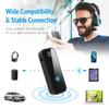 JXTZ Aux Bluetooth 5.3 Adapter for Car, 2 in 1 Wireless Bluetooth Transmitter and Receiver for Headphones Car Home Audio Speaker, Portable 3.5mm Wireless Audio Receiver, Hands-Free Call view 2