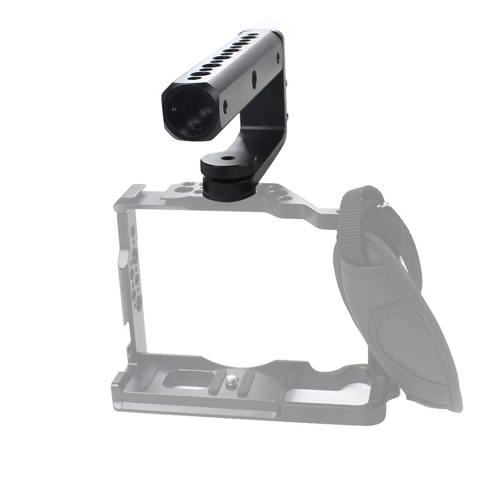BGNing Camera Cage Handle Grip, Bar Extension Rod Holder Aluminum Alloy Handle Grips Extension Rod Holder for Action Camera
