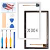 Screen Replacement for Lenovo TAB 4 10" X304 X304N X304F TB-X304F TB-X304N TB-X304 Touch Screen Panel Digitizer Sensor Full Glass Lens Repair Kits with Free Tools (White) view 1