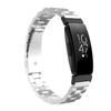 KangPlus Metal Strap Compatible with Inspire/Inspire HR,Metal Fashion Style Casual Replacement Wristband Adjustable Band for Women Men - Silver view 1