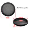 2 Pcs for 1.5 inch Speaker Grill Cover 1.5" High-Grade Car Tweeter Audio Conversion Net Decorative Circle Metal Mesh Grille 52mm (Black Frame) view 2