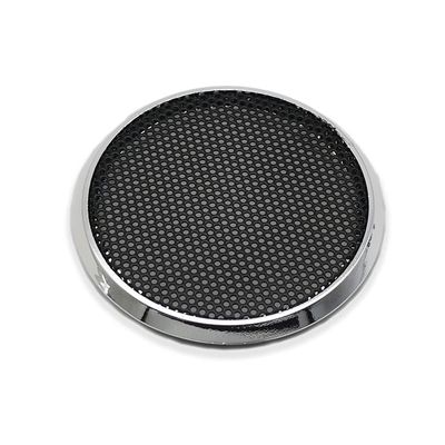 2 Pcs for 1.5 inch Speaker Grill Cover 1.5" High-Grade Car Tweeter Audio Conversion Net Decorative Circle Metal Mesh Grille 52mm (Silvery Frame)