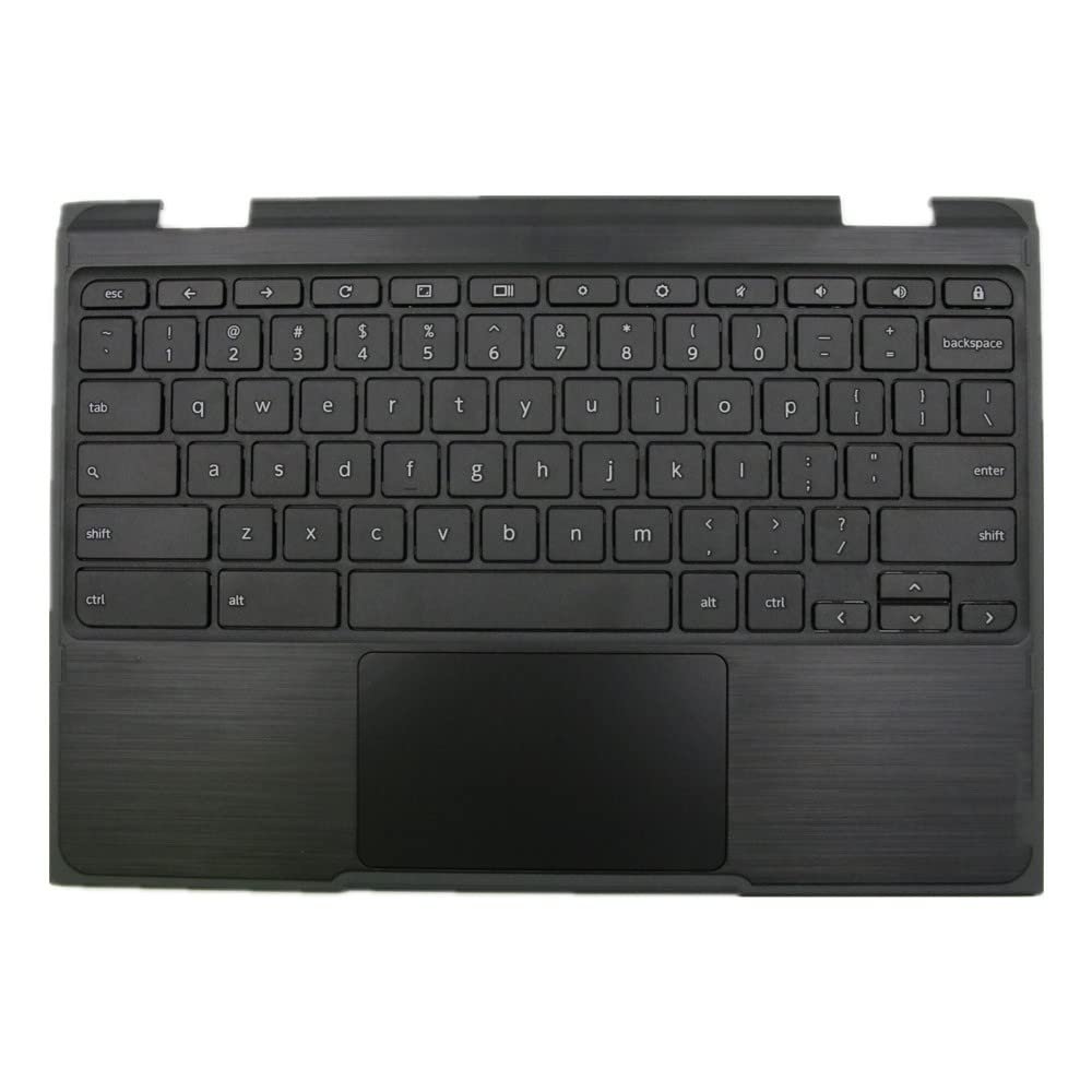 Replacement Laptop Upper Case Cover C Shell & Keyboard & Touchpad for Lenovo 300e Chromebook 300e Chromebook 2nd Gen Color Black US English Layout 5CB0T79502