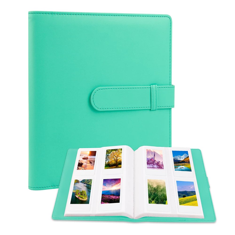 256 Pockets Photo Album for 2x3 Inch Polaroid Photos, Fujifilm Instax Mini Pictures, for Fujifilm Instax Mini 12 11 9 41 40 99 EVO LIPLAY 8 7 Instant Camera, Wedding Family Travel Memories, Green