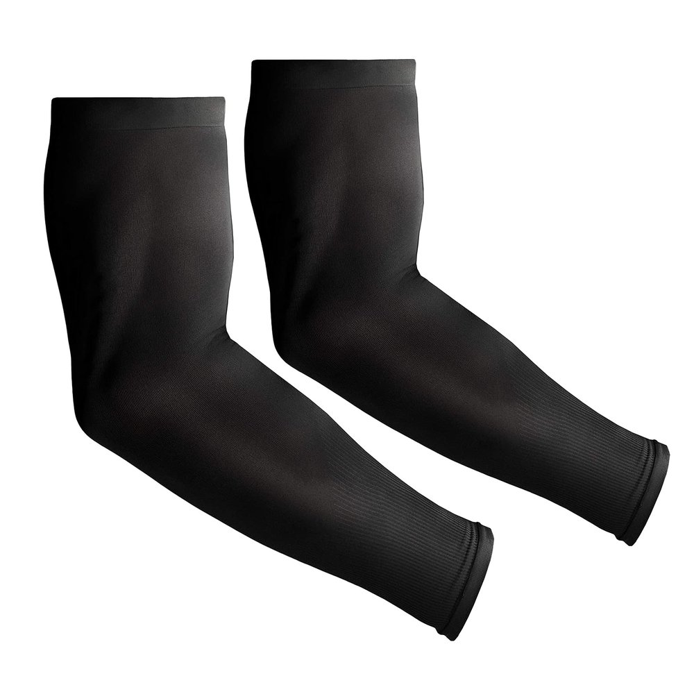 Kimasha 2 Pair Sun Protection Arm Sleeves for Men & Women,Tattoo Cover Sleeve,UPF 50 Arm Cover for Cycling Running Outdoor Sports (Black-2 Pairs)
