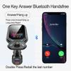Wireless Car Bluetooth FM Transmitter, Radio Adapter Hands-Free Kit with 1.77 Inch Display, Supports TF/SD Card and QC3.0 & 5V/2.4A Charging view 2