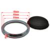 2 Pcs for 1 inch Speaker Grill Cover 1" High-Grade Car Tweeter Audio Conversion Net Decorative Circle Metal Mesh Grille 43mm (Silvery Frame) view 2