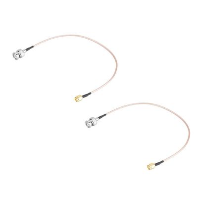 EVTSCAN Coax Coaxial Cable Antenna Extension Adapter SMA Male to BNC Male RG316 2Pcs 50 30cm