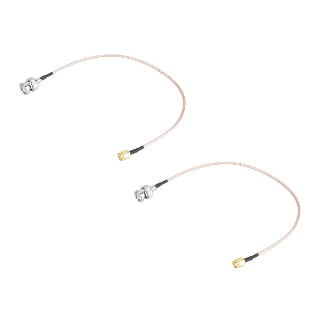 EVTSCAN Coax Coaxial Cable Antenna Extension Adapter SMA Male to BNC Male RG316 2Pcs 50 30cm