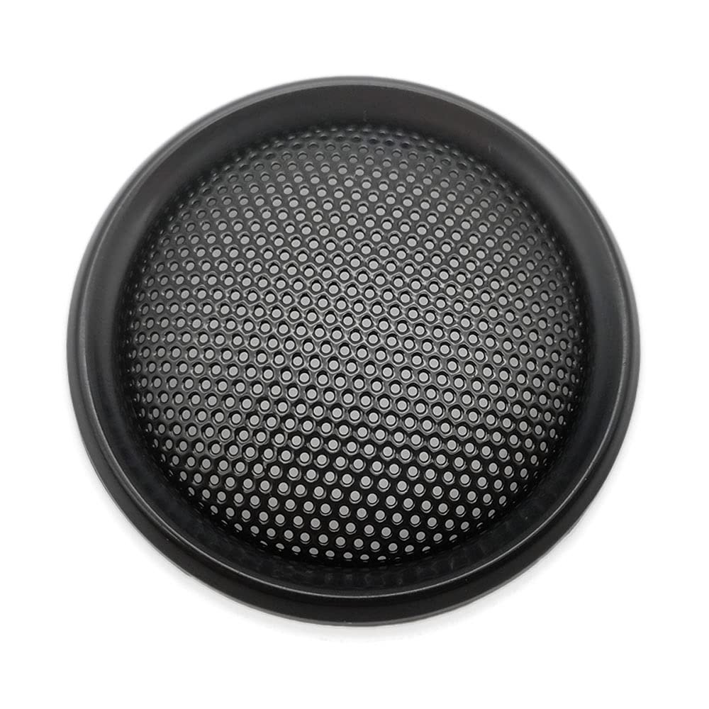 2 Pcs for 1 inch Speaker Grill Cover 1" High-Grade Car Tweeter Audio Conversion Net Decorative Circle Metal Mesh Grille 43mm (Black Frame)