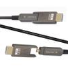 10ft 4K HDMI 2.0 Cable, Fiber Optic HDMI Cable, Micro HDMI, Detachable Type A+D,18Gbps Ultra Speed, HDR, 3D, eARC, Slim Flexible, for PS4 Xbox Roku Projector view 1