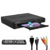 2026 Model HDMI DVD Player for TV | 1080P Region Free DVD-Players for Smart TV | Mini DVD Player with USB, CD & MP3 | HDMI Cable, RCA Cable & Remoted Control | MAJORITY DVD view 1