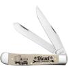 Case WR XX Pocket Knife Natural Smooth Bone Trapper Diesel Mechanic Item #106763 - (6254 SS) - Length Closed: 4 1/8 Inches view 1