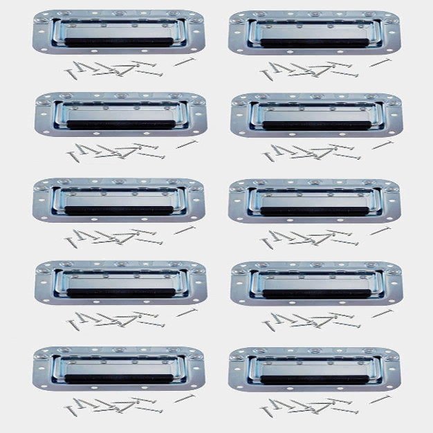 10 Metal Penn Elcom H7154EZ Recessed Speaker Case SpringLoad Flip Handle Screws