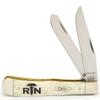 Case WR XX Pocket Knife Natural Smooth Bone Trapper RN Item #9144576 - (6254 SS) - Length Closed: 4 1/8 Inches view 1