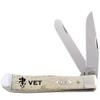 Case WR XX Pocket Knife Natural Smooth Bone Trapper Veterinarian Item #9144577 - (6254 SS) - Length Closed: 4 1/8 Inches view 1