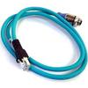 TURCK RJ45S FKSDED 441-3M, Cordset, Str RJ45S 8pos to Str M12 F 4pos, 4x24AWG 3M, TPE Teal, U-07477 view 1
