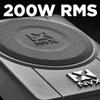 NVX QBUS10P 500W Peak (200W RMS) Amplified and Loaded 10" Ported Under Seat Quick Bass Universal Subwoofer System with Remote Bass Knob view 4