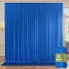 10ft x 10ft Wrinkle Free Royal Blue Backdrop Curtain for Parties, 2 Panels 5x10ft Silky Polyester Blue Photo Backdrop Drapes for Weddings Birthday Party Photography Background view 1
