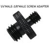 LRONG 2Pcs 3/8 inch Male to 1/4 inch Male Threaded Tripod Screw Adapter Double Sides Standard Mounting Thread Converter for Camera Mount view 3