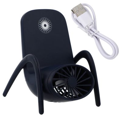 Hemobllo 1 Pc Mobile Phone Bracket Fan Mini Personal Handheld Fan Usb Charging Usb Table Car Gifts Cellphone Holder Mini Cooling Hanging Student Plastic Portable