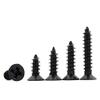100pcs Self Tapping Screws M1.7 M2 M2.3 M2.6 M3 Laptop Screws Computer Screws Small Philips Pan Head Black Carbon Steel DUO ER (Length : 10mm, Size : M2) view 2